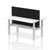 Air Back-to-Back Slimline Height Adjustable Bench Desk - 2 Person with Black Straight Screen