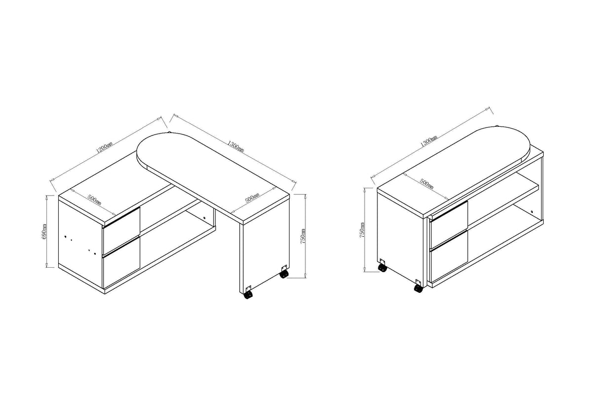 Fleur Smart Storage Desk