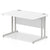 Impulse 1200mm Straight Desk Cantilever Silver Leg