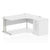 Impulse 1600mm Cantilever Right Hand Crescent Desk Workstation