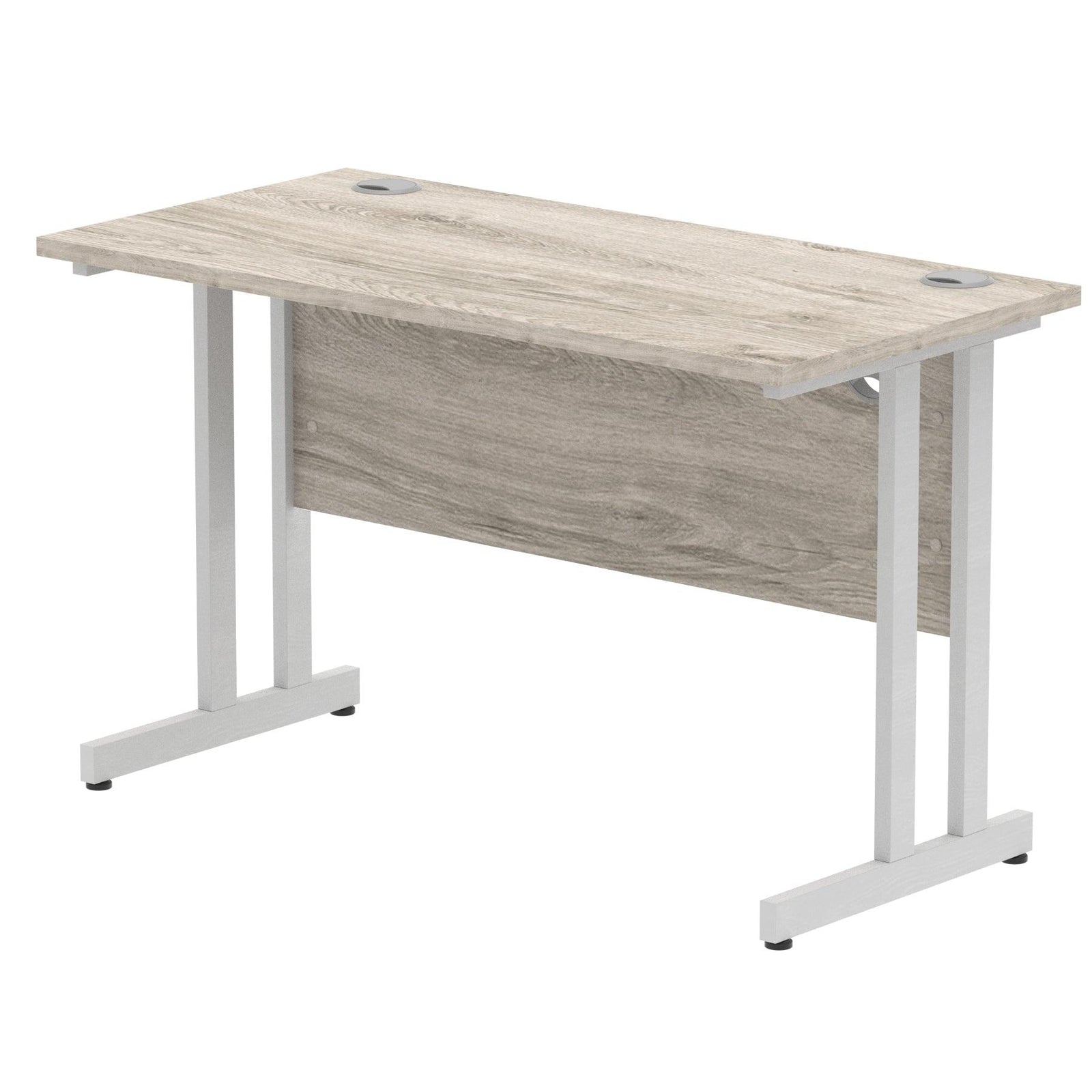Impulse 1200mm Slimline Desk Cantilever Silver Leg