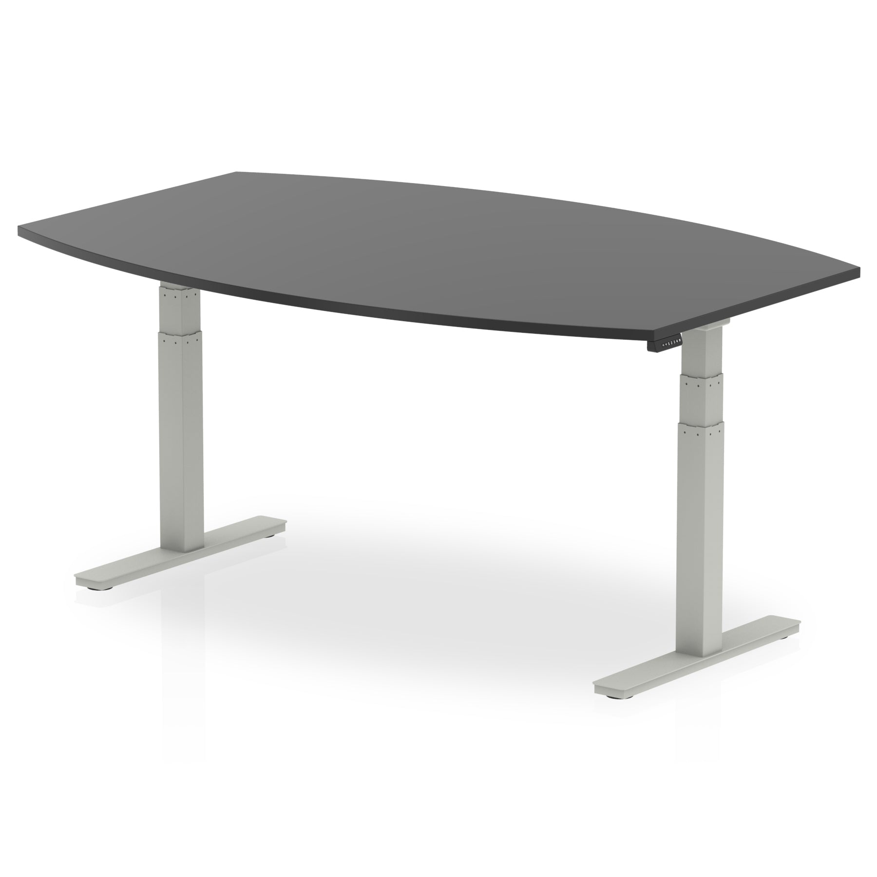 High Gloss Writable Boardroom Table Height Adjustable