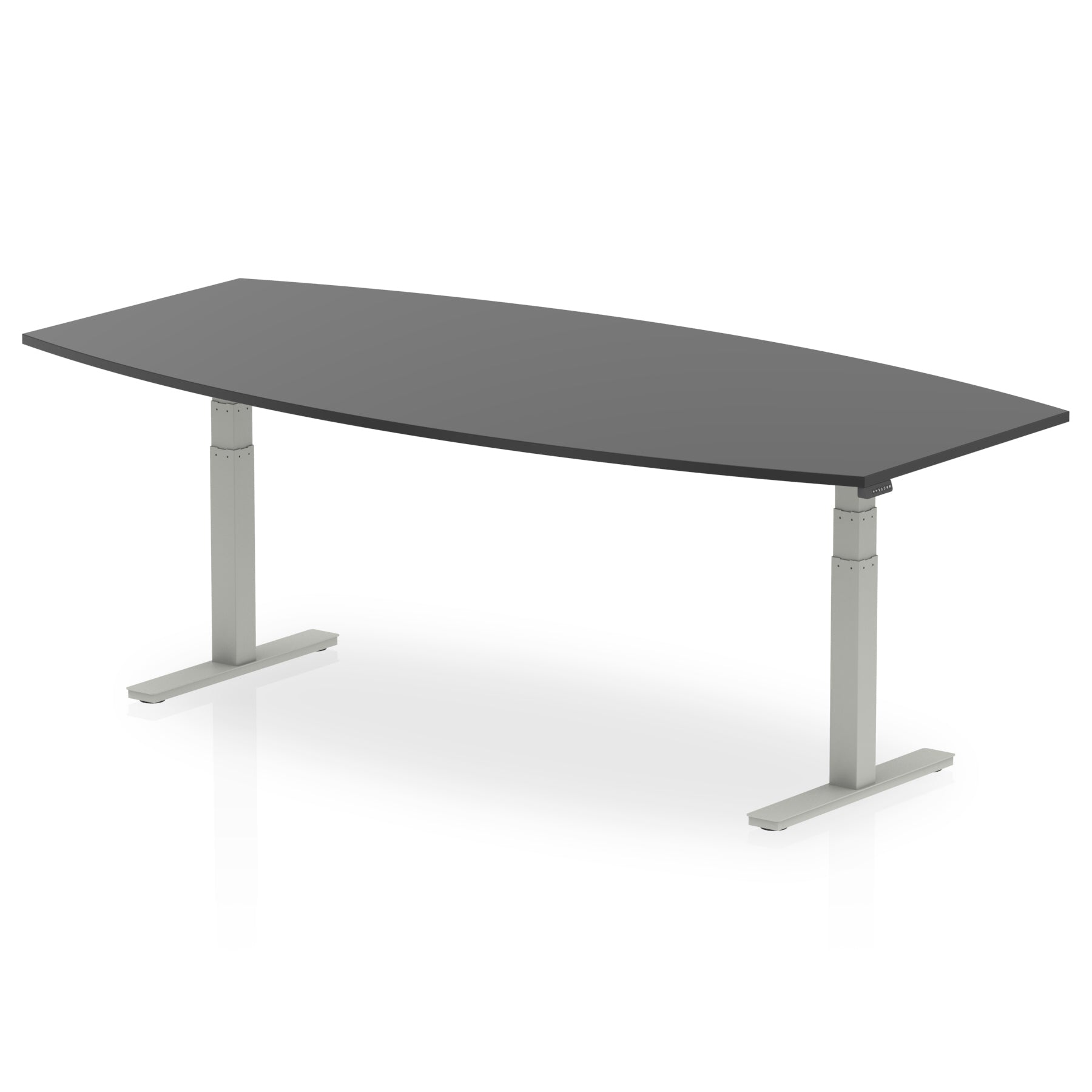 High Gloss Writable Boardroom Table Height Adjustable