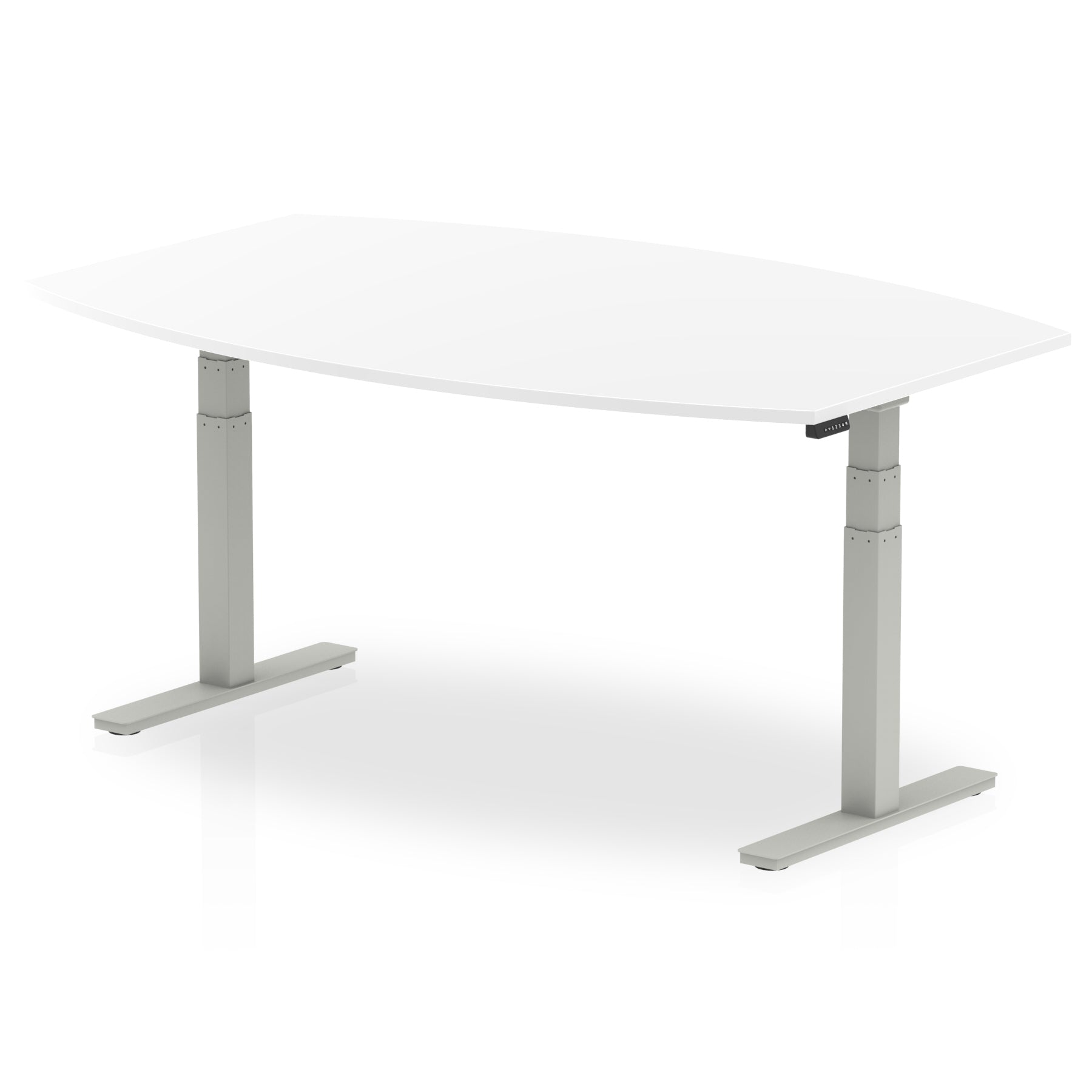 High Gloss Writable Boardroom Table Height Adjustable