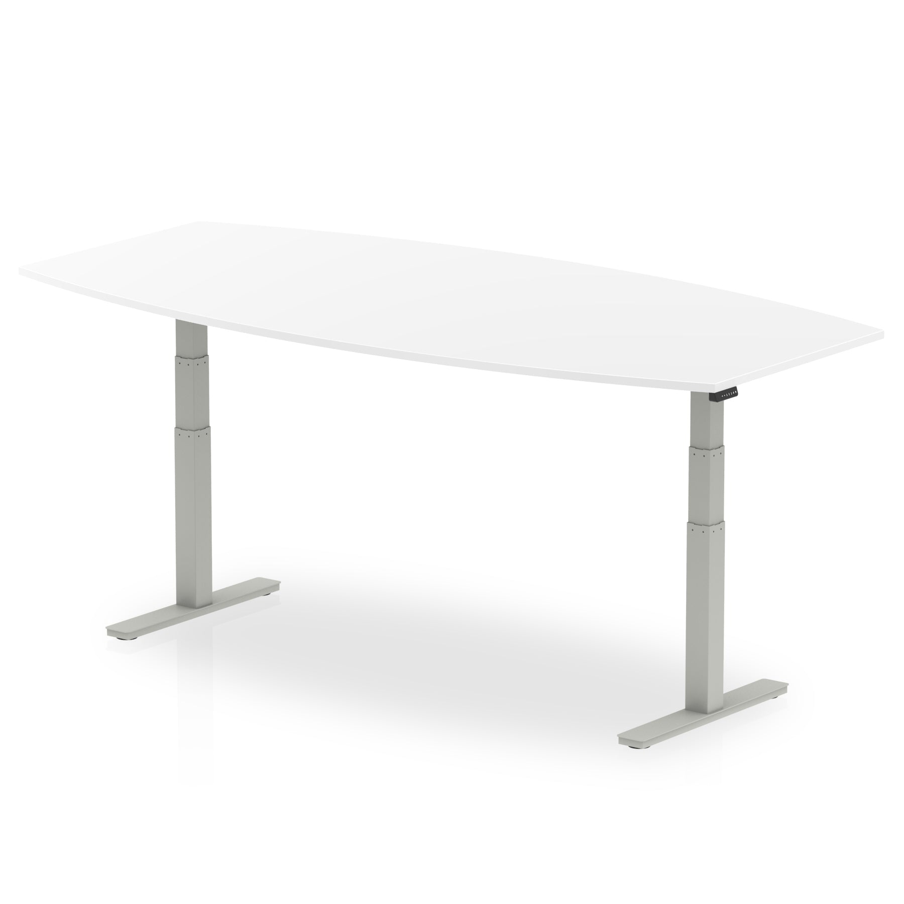 High Gloss Writable Boardroom Table Height Adjustable