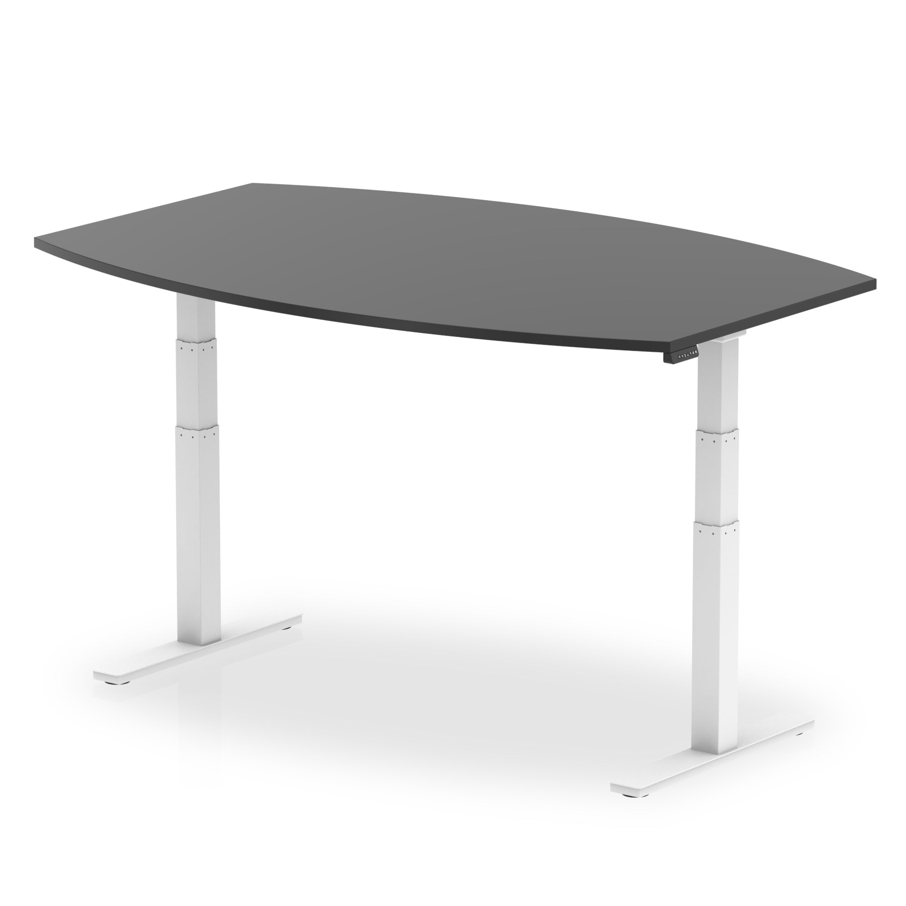 High Gloss Writable Boardroom Table Height Adjustable