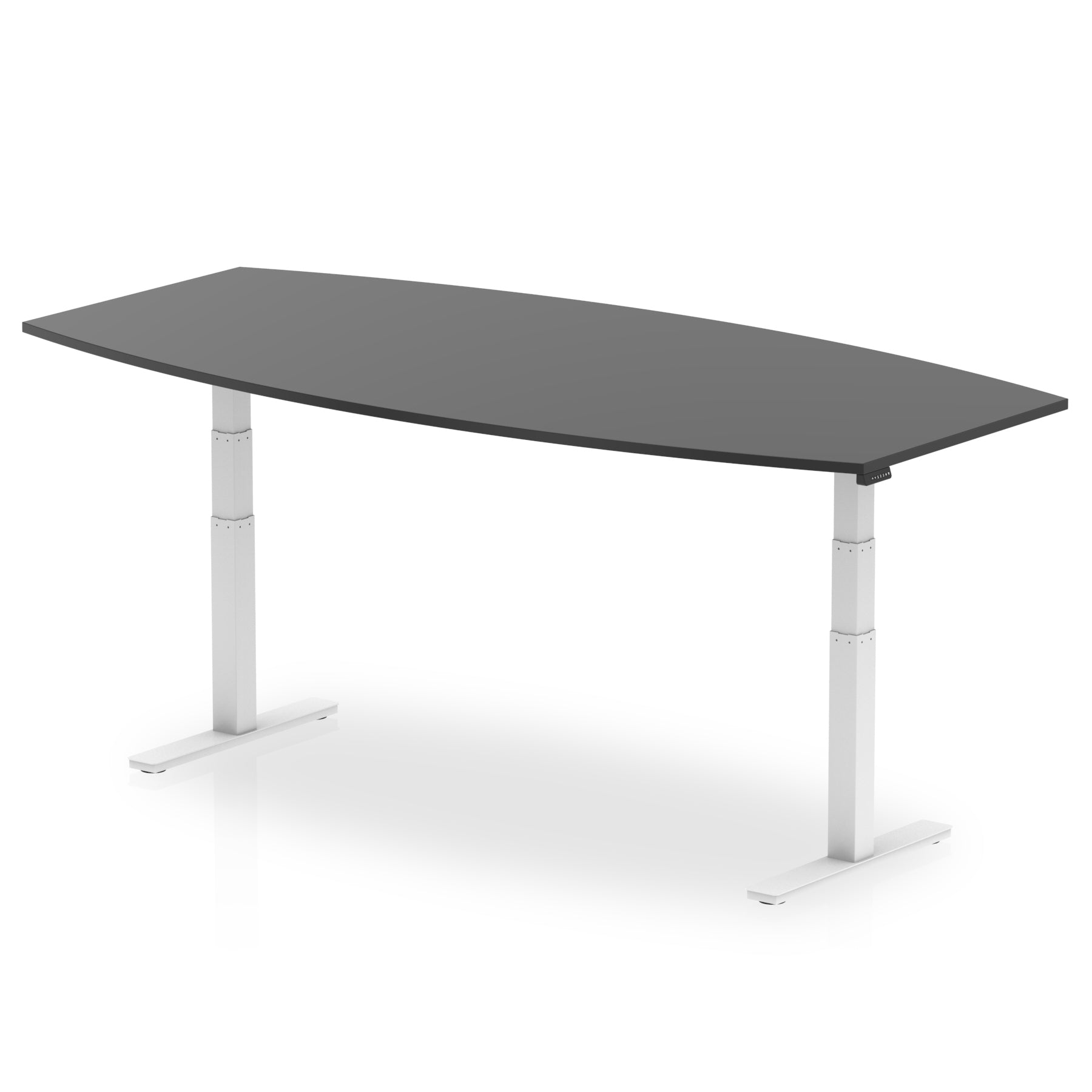 High Gloss Writable Boardroom Table Height Adjustable