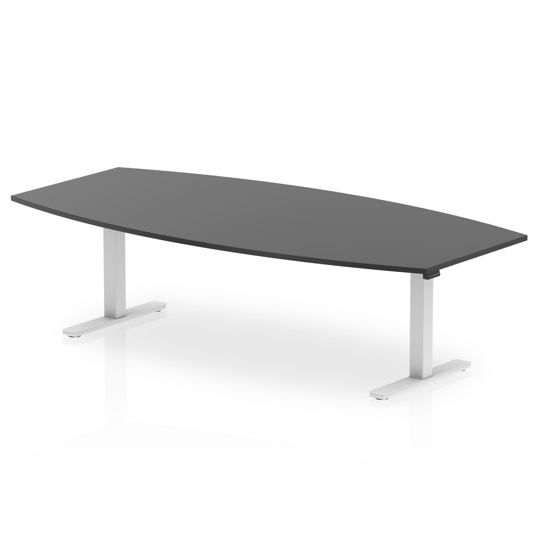 High Gloss Writable Boardroom Table Height Adjustable