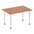 Impulse Straight Table with Post Leg - Quality Office Furniture