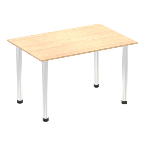 Impulse 1200mm Straight Table With Post Leg