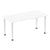 Impulse Straight Table with Post Leg - Quality Office Furniture