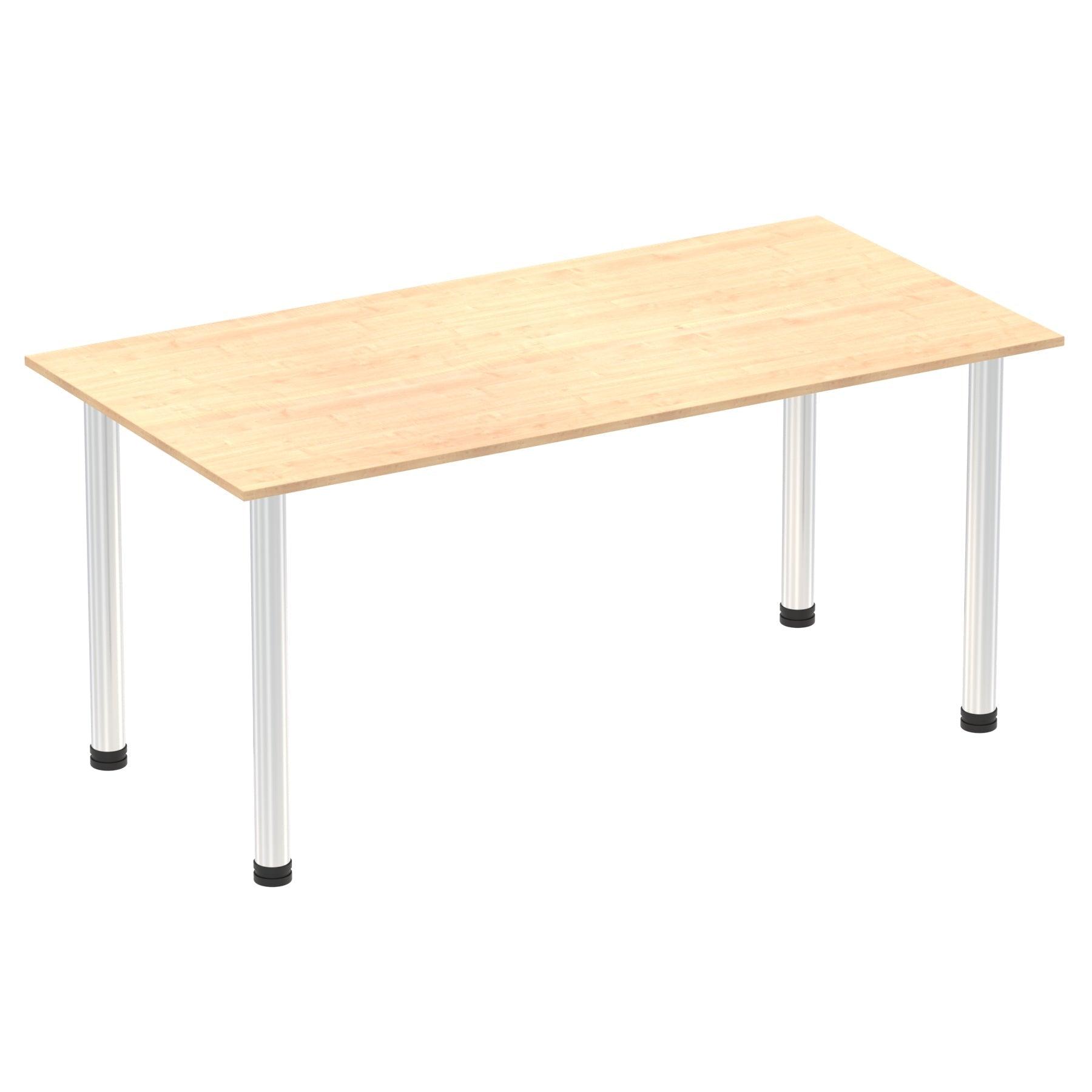 Impulse Straight Table with Post Leg - Quality Office Furniture