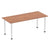 Impulse 1800mm Straight Table With Post Leg