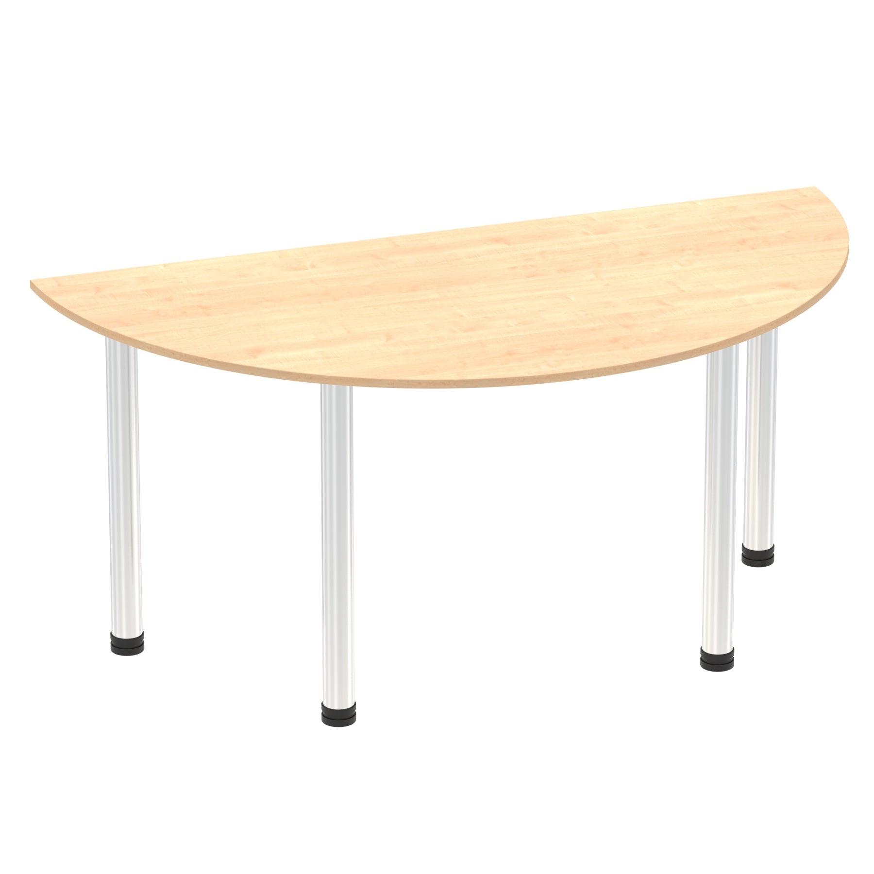 Impulse Semi-Circle Table With Post Leg