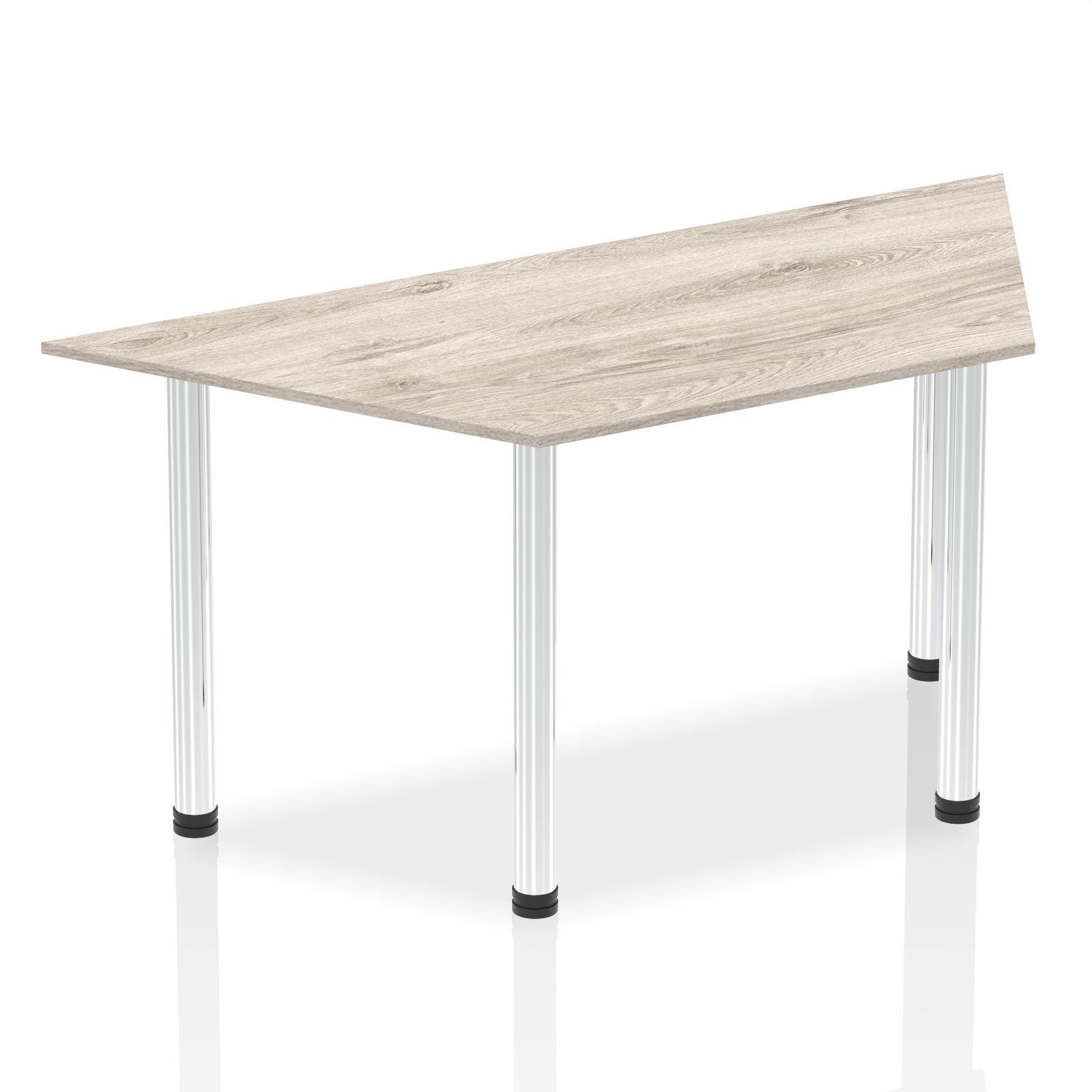 Impulse 1600mm Trapezium Table With Post Leg