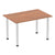 Impulse Straight Table with Post Leg - Quality Office Furniture