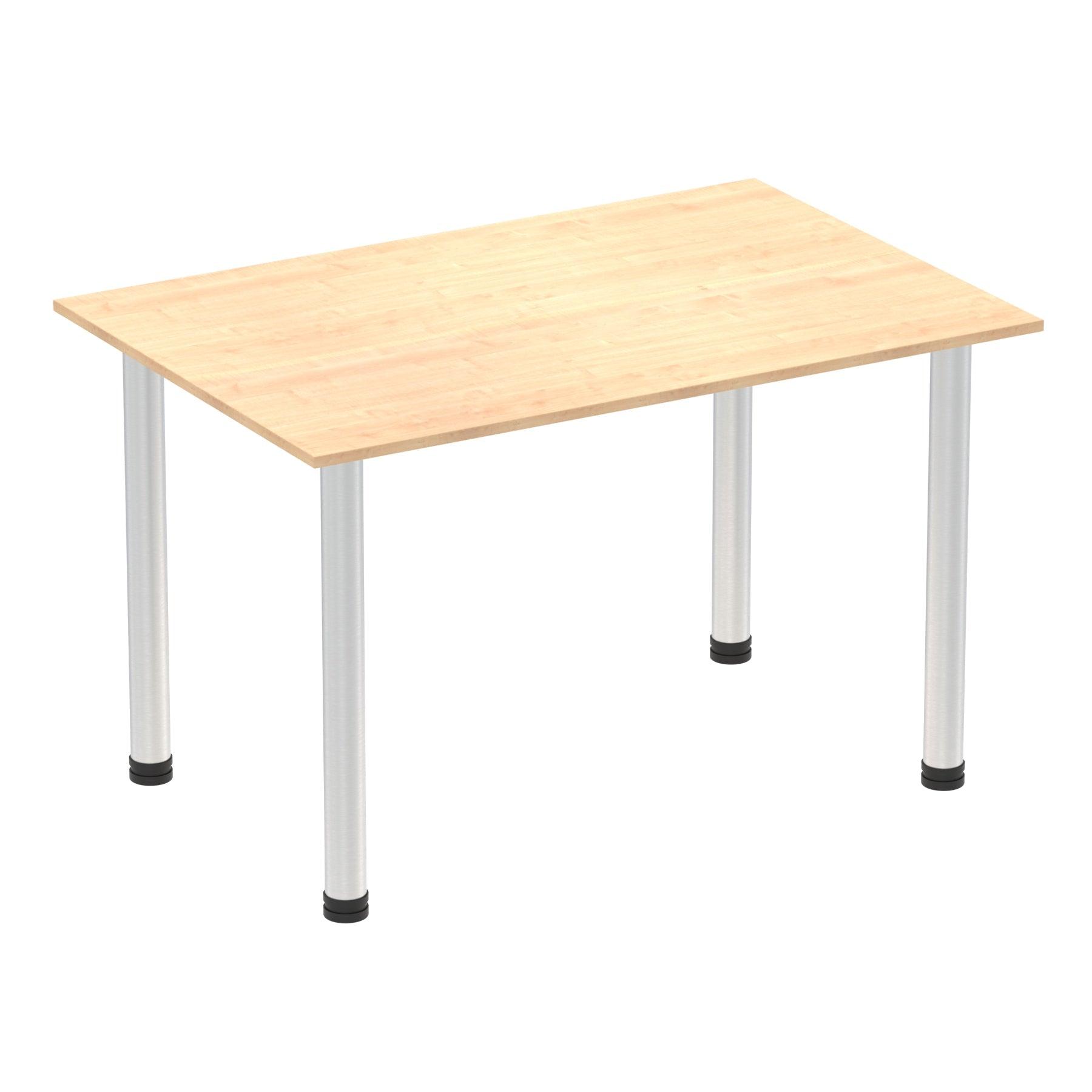 Impulse Straight Table with Post Leg - Quality Office Furniture