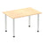 Impulse Straight Table with Post Leg - Quality Office Furniture