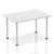 Impulse Straight Table with Post Leg - Quality Office Furniture