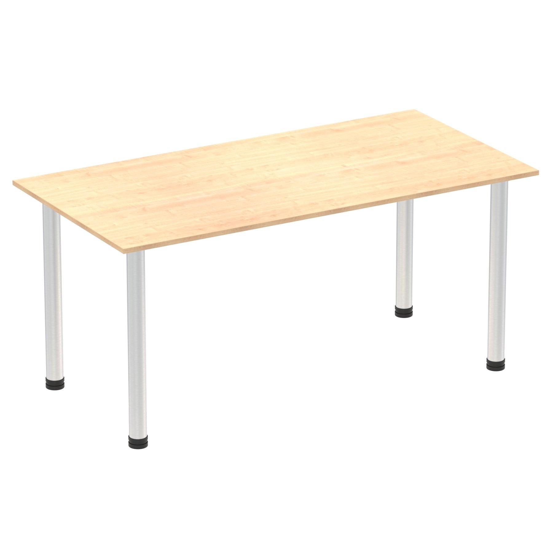 Impulse Straight Table with Post Leg - Quality Office Furniture