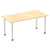 Impulse Straight Table with Post Leg - Quality Office Furniture