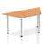 Impulse 1600mm Trapezium Table With Post Leg