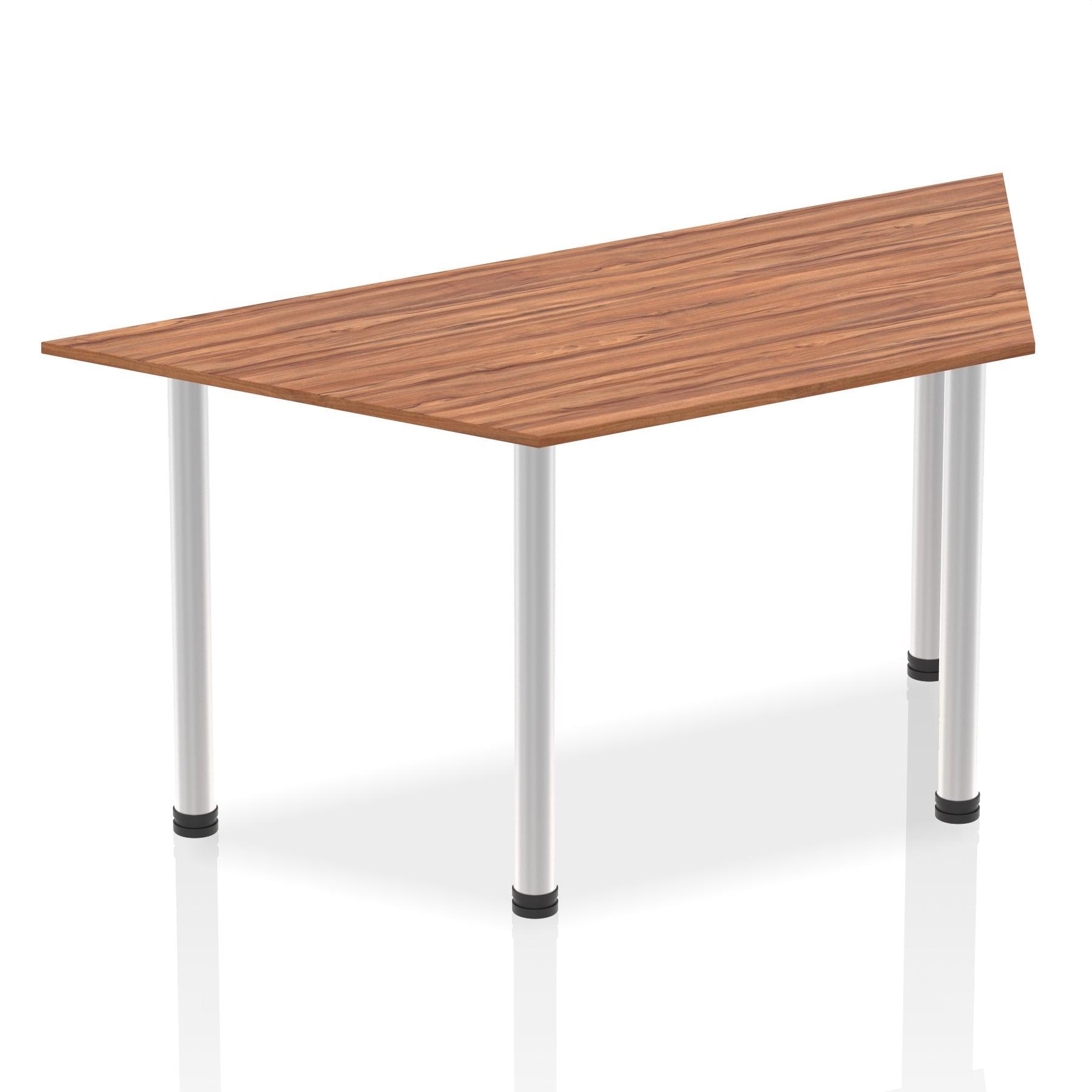 Impulse 1600mm Trapezium Table With Post Leg