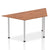 Impulse 1600mm Trapezium Table With Post Leg