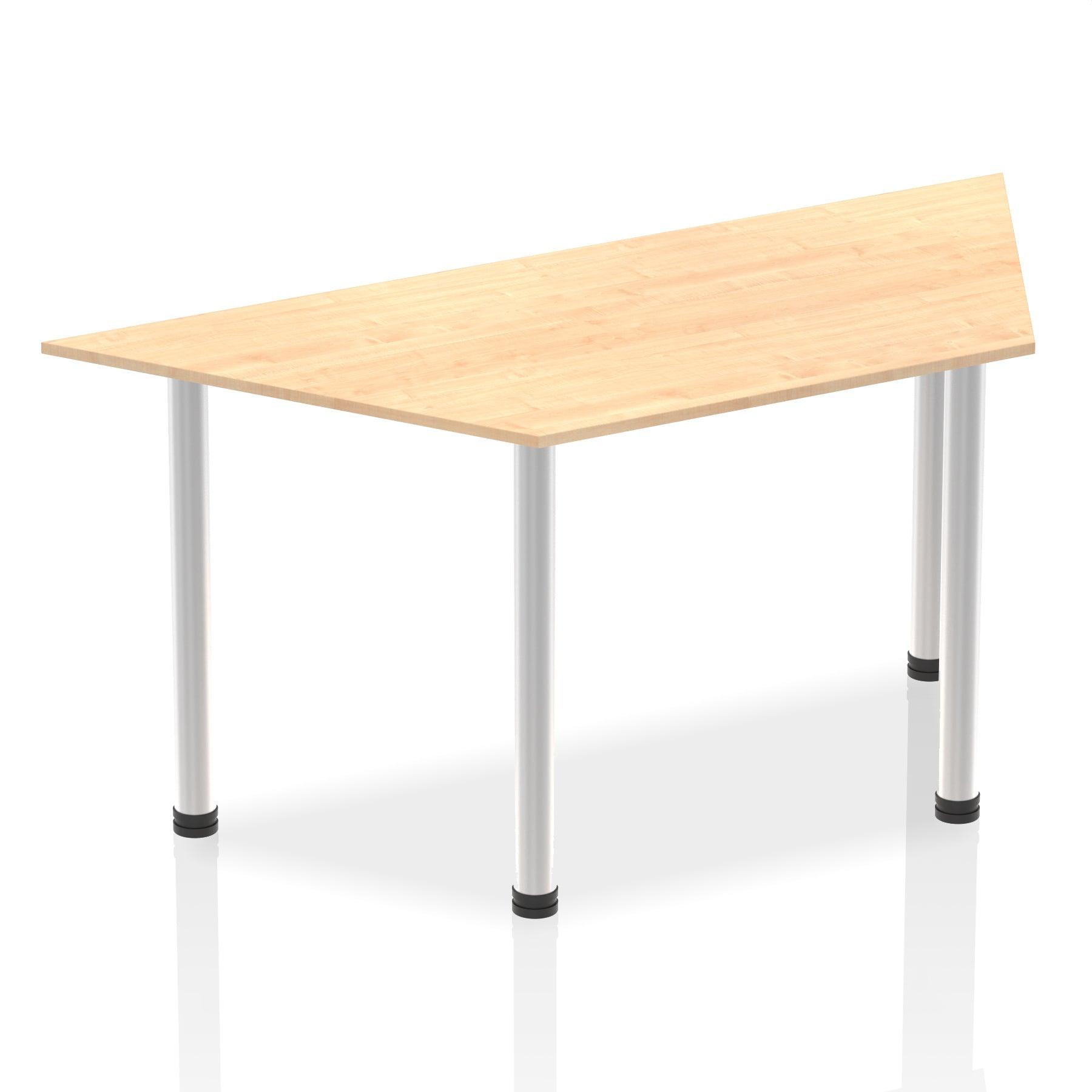 Impulse 1600mm Trapezium Table With Post Leg