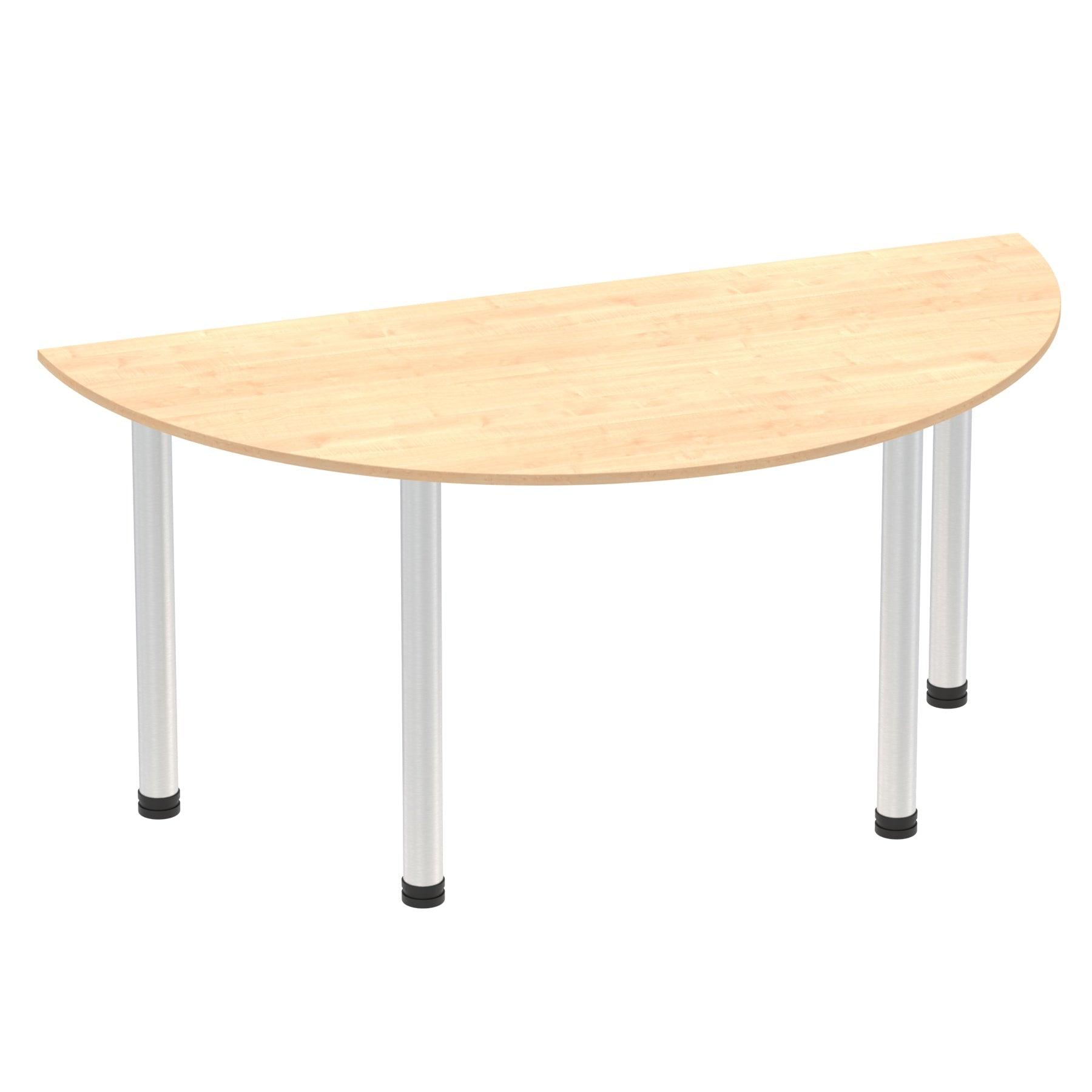 Impulse Semi-Circle Table With Post Leg