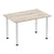 Impulse Straight Table with Post Leg - Quality Office Furniture