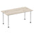 Impulse Straight Table with Post Leg - Quality Office Furniture