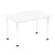 Impulse Straight Table with Post Leg - Quality Office Furniture