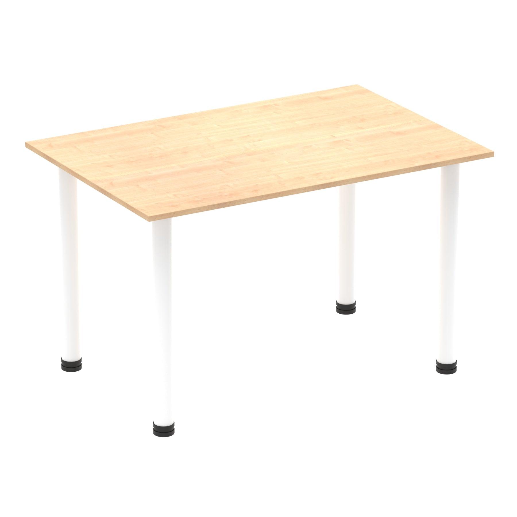 Impulse Straight Table with Post Leg - Quality Office Furniture