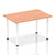 Impulse Straight Table with Post Leg - Quality Office Furniture