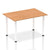 Impulse Straight Table with Post Leg - Quality Office Furniture