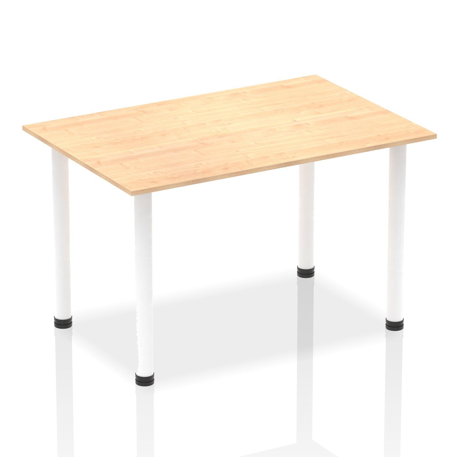 Impulse Straight Table with Post Leg - Quality Office Furniture