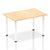 Impulse Straight Table with Post Leg - Quality Office Furniture