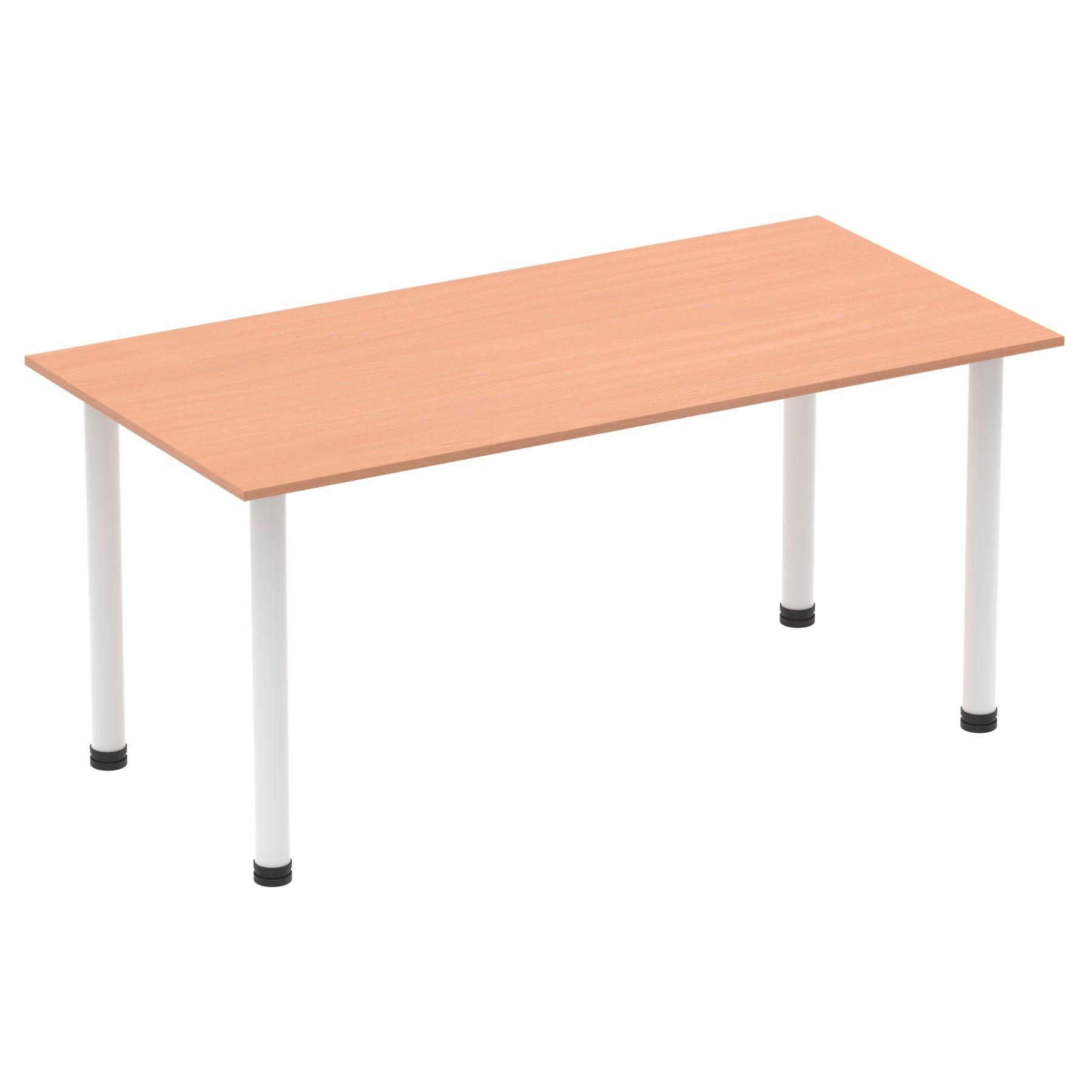 Impulse Straight Table with Post Leg - Quality Office Furniture