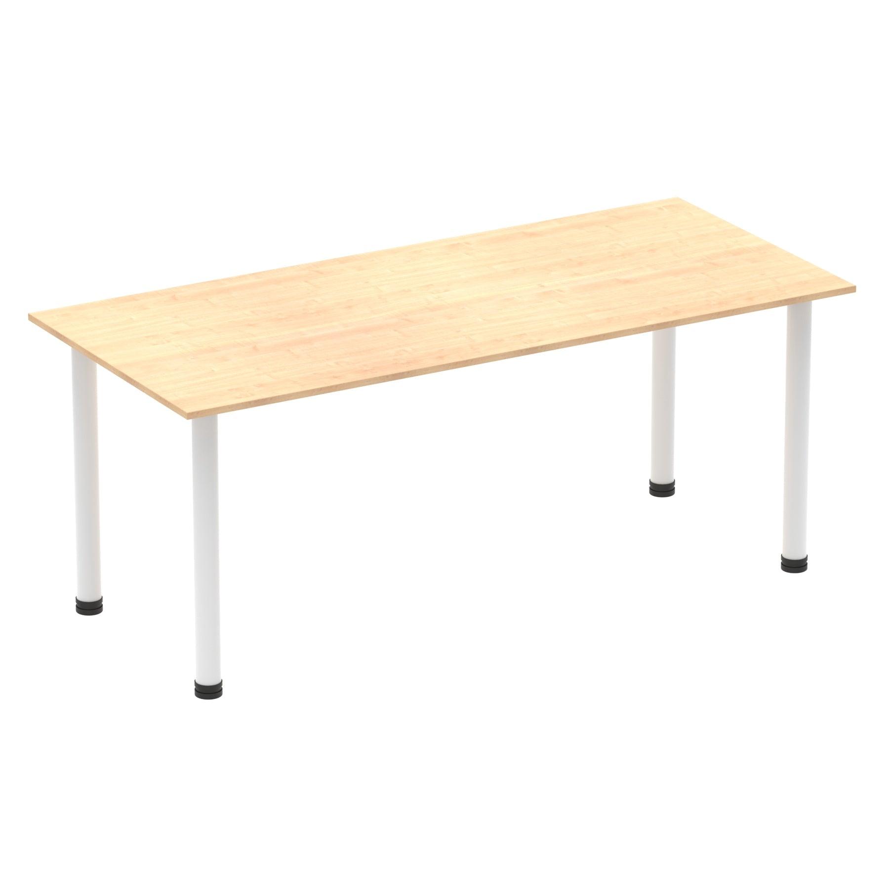 Impulse 1800mm Straight Table With Post Leg