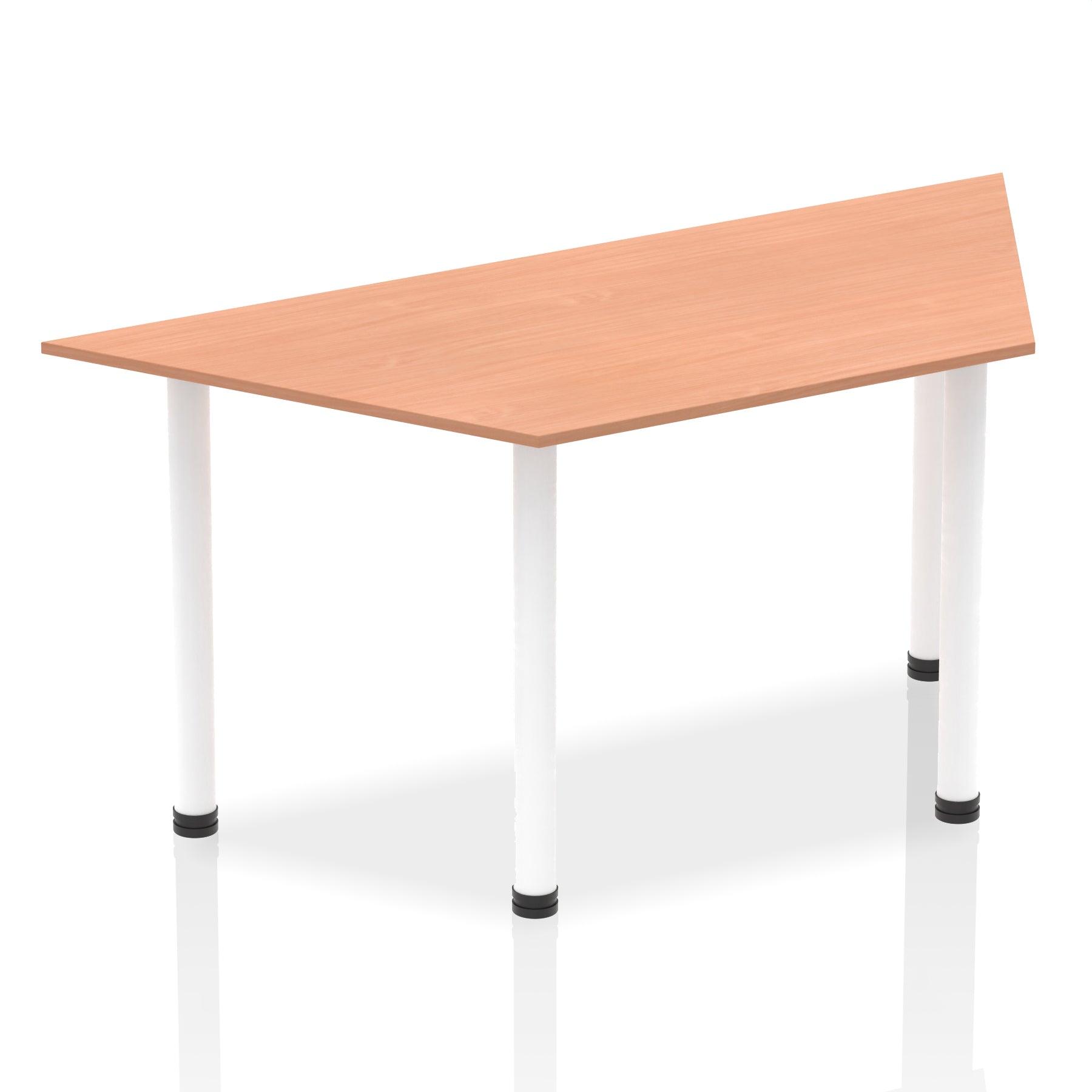 Impulse 1600mm Trapezium Table With Post Leg