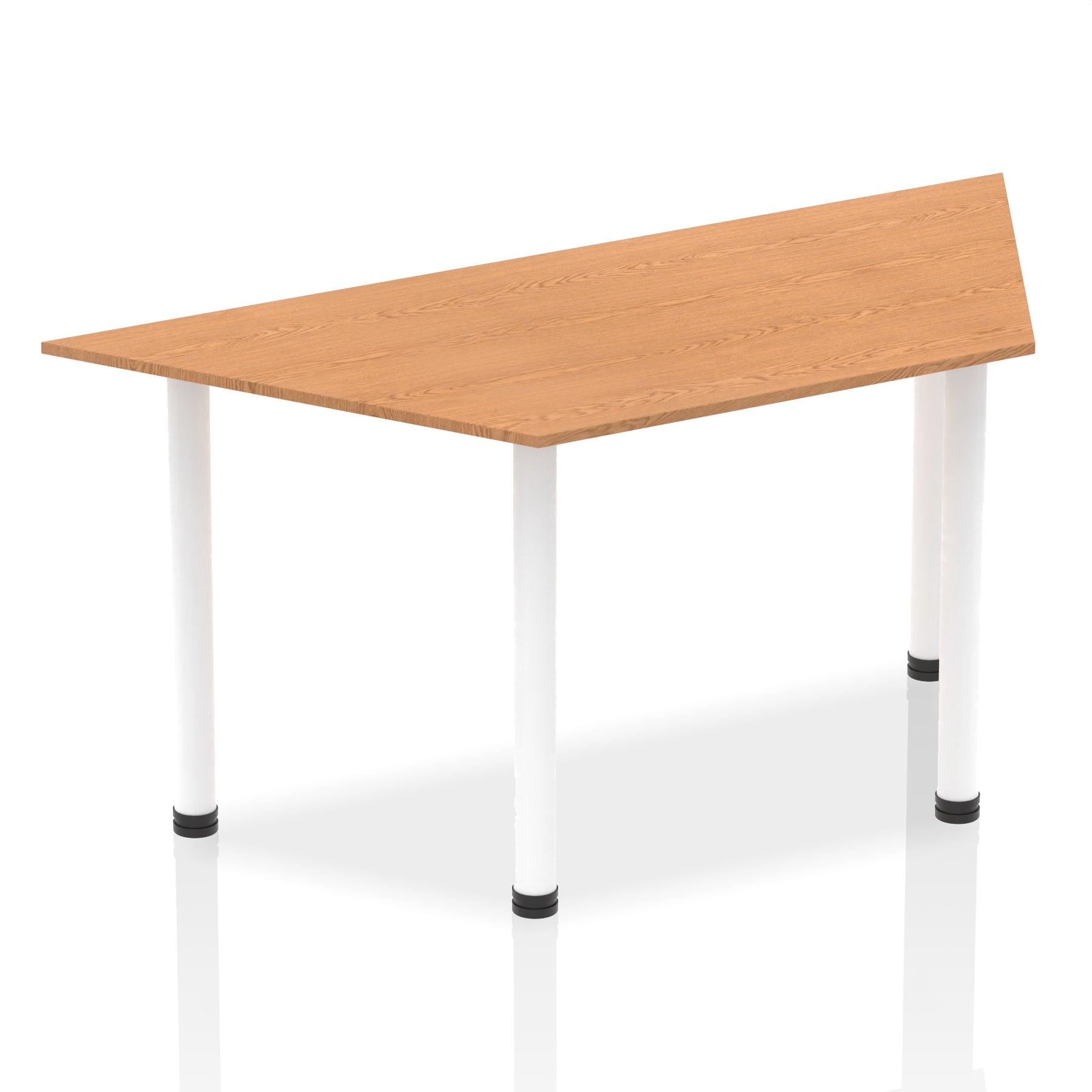 Impulse 1600mm Trapezium Table With Post Leg