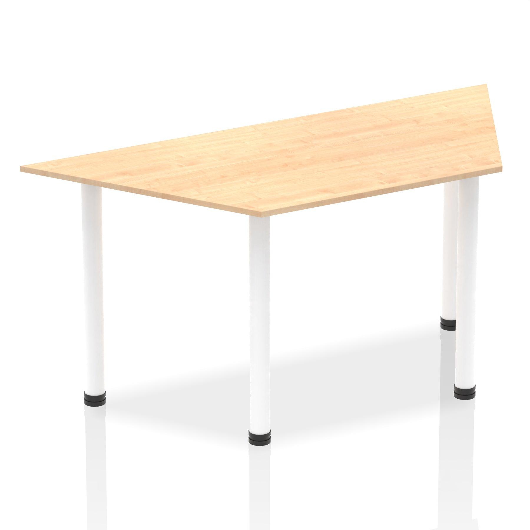 Impulse 1600mm Trapezium Table With Post Leg