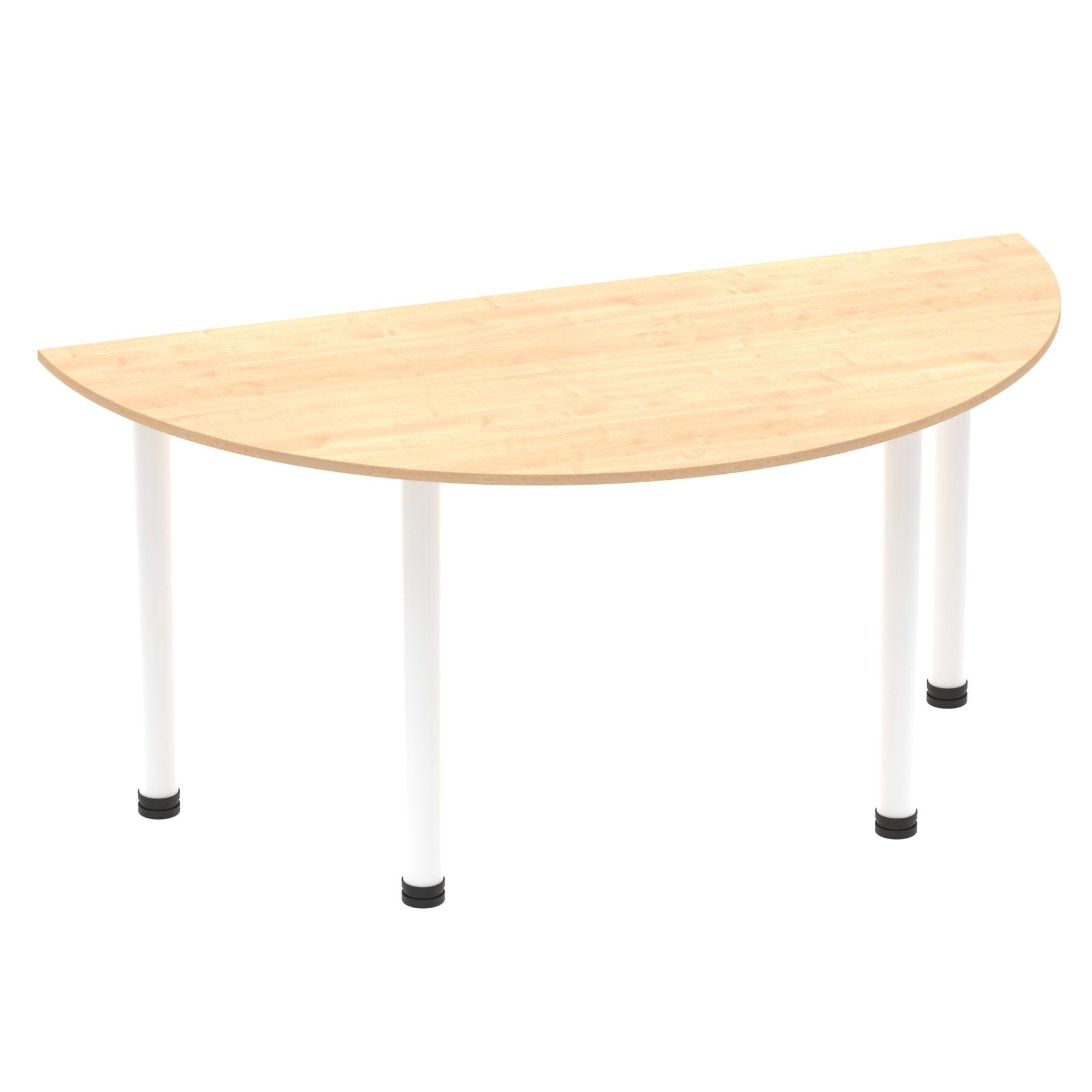 Impulse Semi-Circle Table With Post Leg