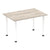 Impulse Straight Table with Post Leg - Quality Office Furniture