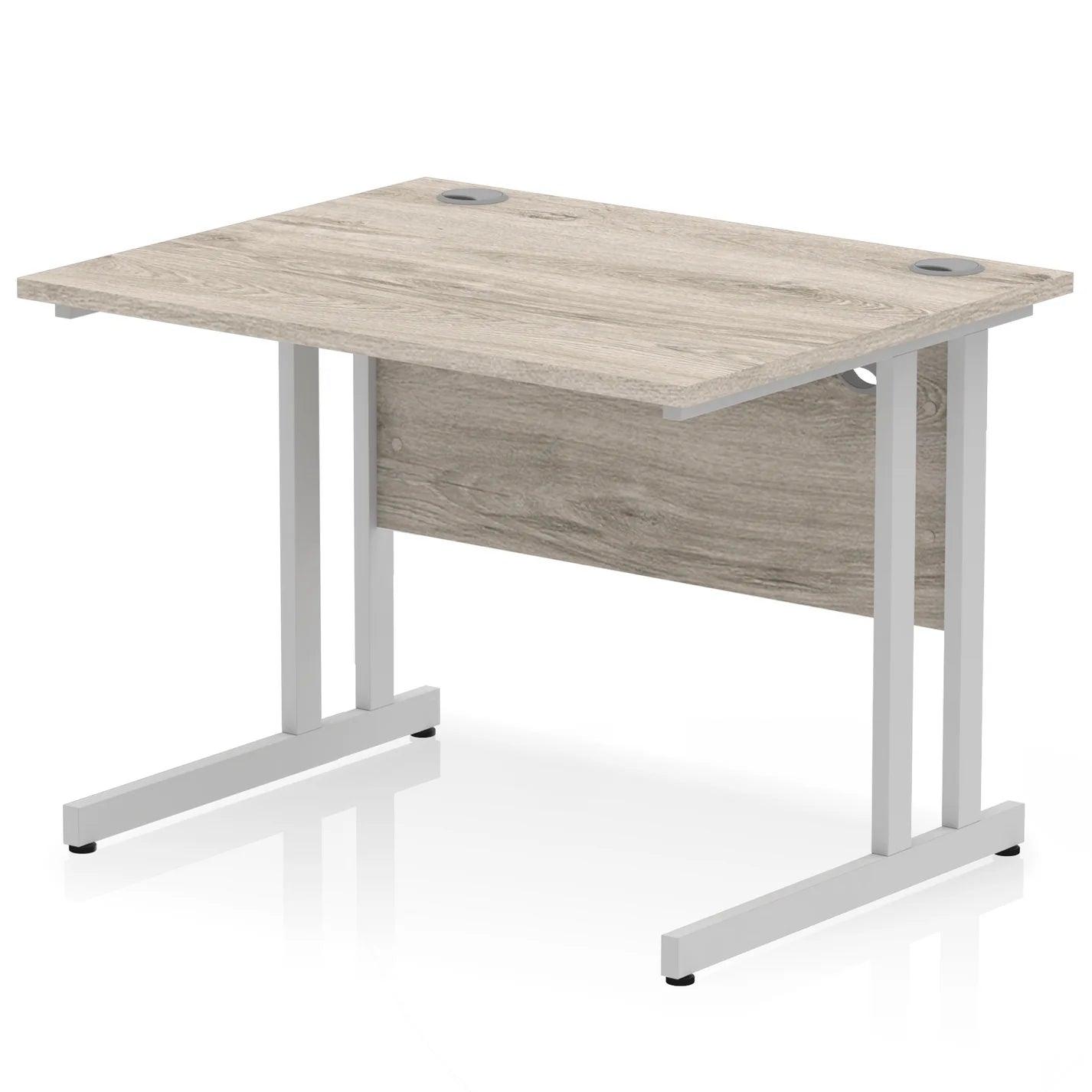 Impulse 1000mm Straight Desk Cantilever Leg