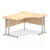 Impulse 1400mm Right Crescent Desk Cantilever Leg