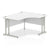 Impulse 1400mm Right Crescent Desk Cantilever Leg