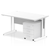 Impulse 1400mm Cantilever Straight Desk With Mobile Pedestal