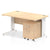 Impulse 1400mm Cable Managed Straight Desk With Mobile Pedestal